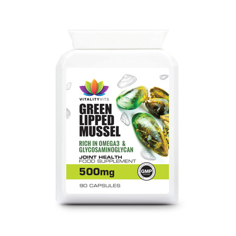 Green Lipped Mussel For Dogs - Cartilage - Joint Health 500MG 90 Capsules  GMP